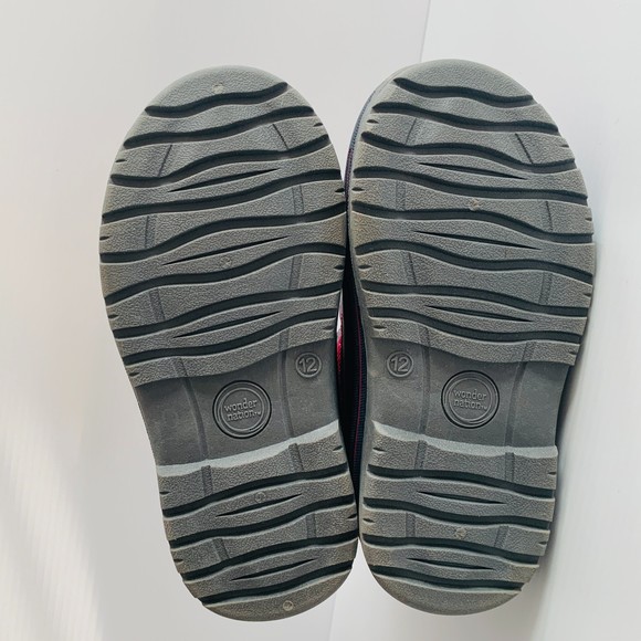 Girl's Size 12 Wonder Nation Insulated Fleece Lined Winter Snow Boots Pink/Navy - Picture 8 of 10